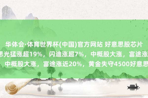 华体会·体育世界杯(中国)官方网站 好意思股芯片半导体全线爆发，好意思光猛涨超19%，闪迪涨超7%，中概股大涨，富途涨近20%，黄金失守4500好意思元
