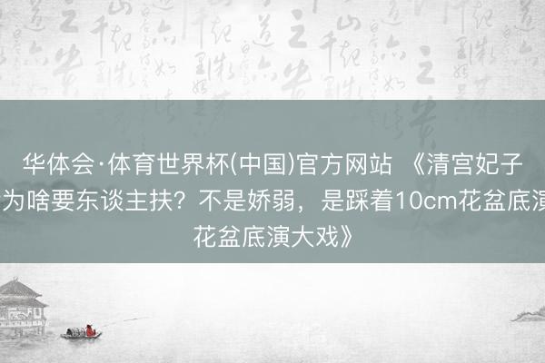华体会·体育世界杯(中国)官方网站 《清宫妃子侍寝后为啥要东谈主扶？不是娇弱，是踩着10cm花盆底演大戏》
