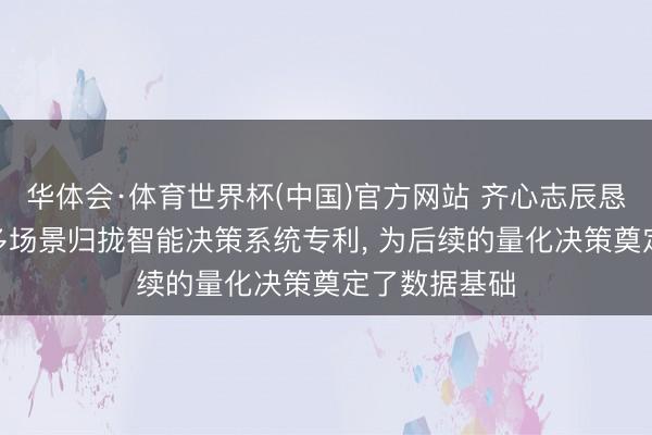 华体会·体育世界杯(中国)官方网站 齐心志辰恳求基于AI的多场景归拢智能决策系统专利， 为后续的量化决策奠定了数据基础